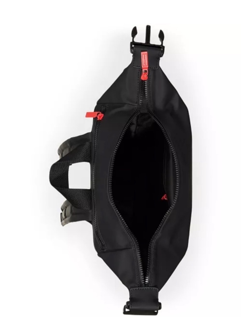 Hunter Black Backpack with Red Zip Accent - Picture 5 of 6